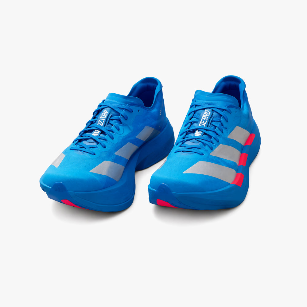 Tênis Adidas Adizero Adios Pro 4 azul e rosa
