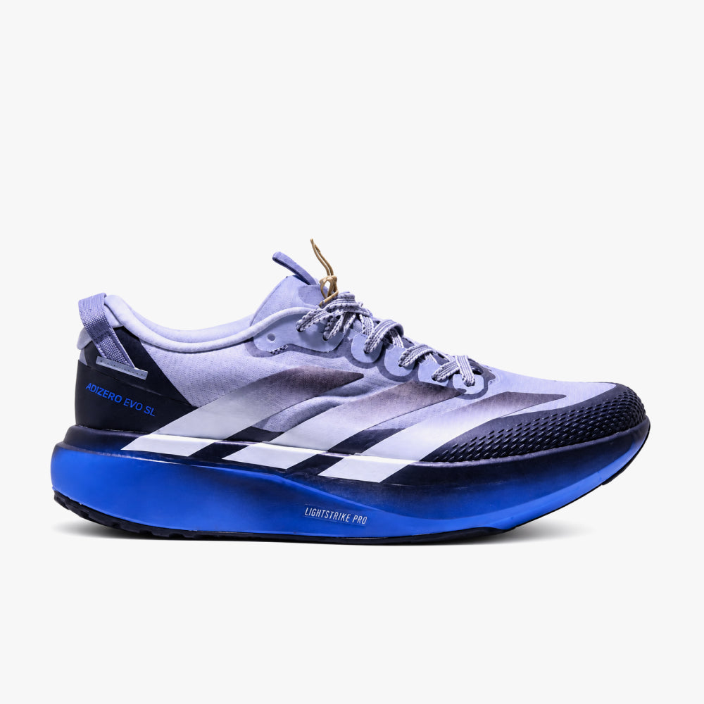 Tênis Adidas Adizero Evo SL lilás e azul
